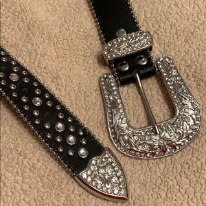Leather Western style belt